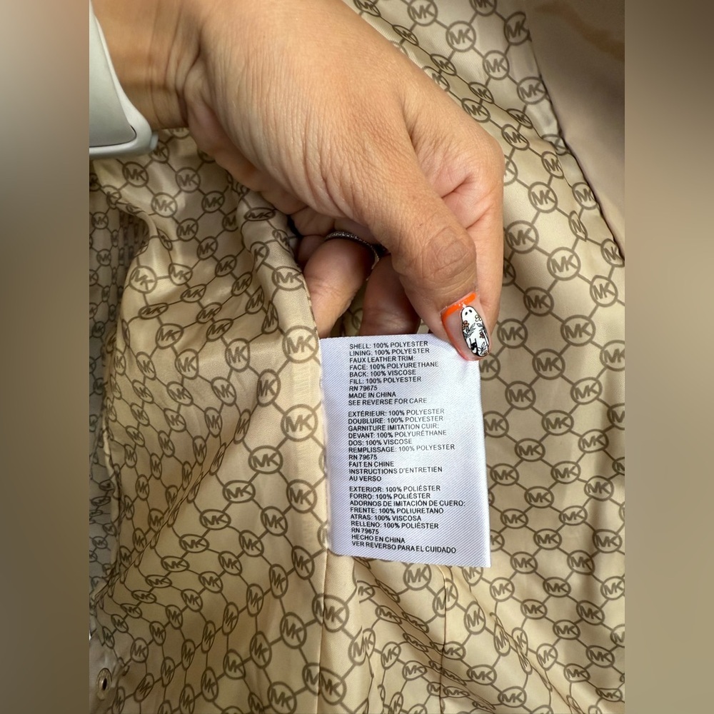Michael Kors Tan MK Monogram Jacket - Picture 6 of 11